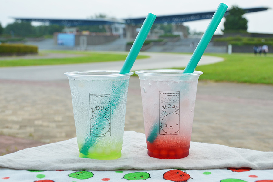 ふわりんもこ太のタピオカソーダ