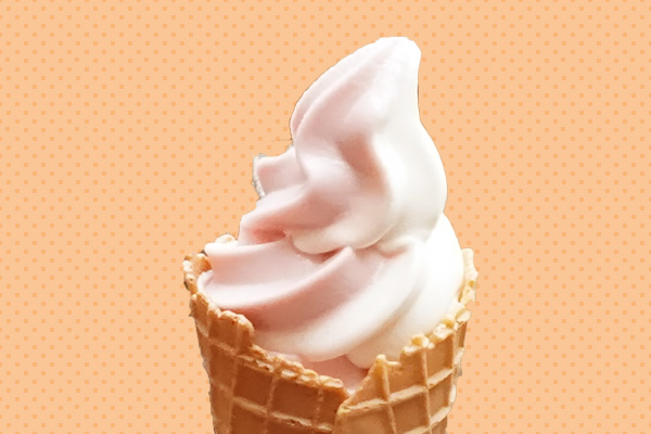 いばらきいちごみるくソフトクリーム